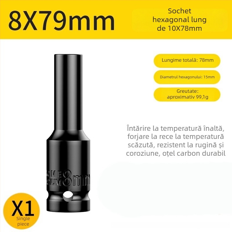 Set capete de transformare pentru cheie electrică cu mandrină universală auto-blocantă, pentru bormașină cu mâner pistol – Brand: Shouli; Material: Chromium Vanadium Alloy Steel; Finisaj: Anti-Rust