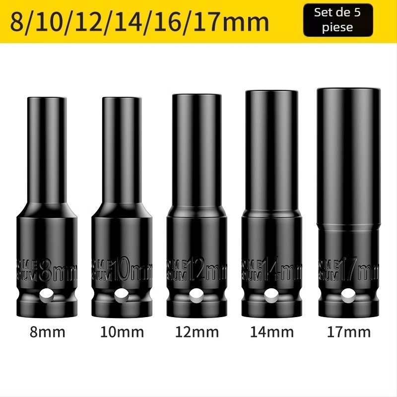 Set capete de transformare pentru cheie electrică cu mandrină universală auto-blocantă, pentru bormașină cu mâner pistol – Brand: Shouli; Material: Chromium Vanadium Alloy Steel; Finisaj: Anti-Rust