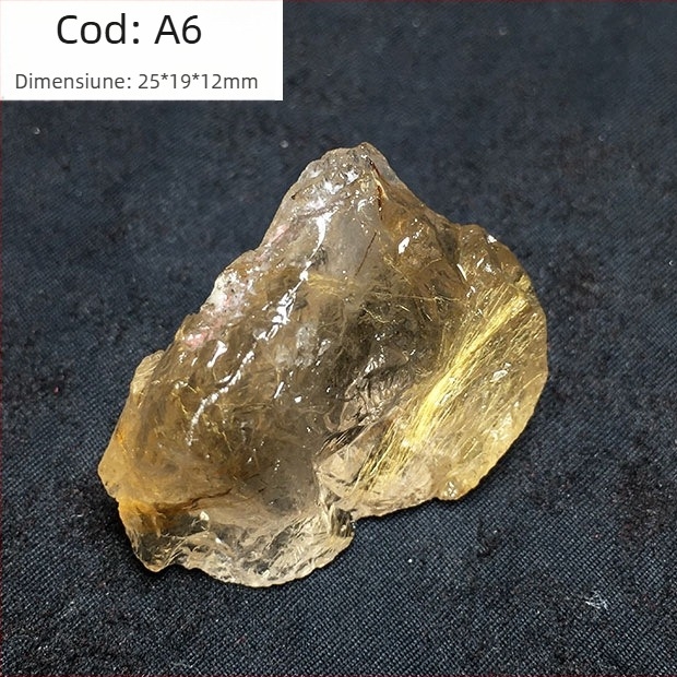 Eșantion mineral decorativ: cristal natural de titan, piatră originală, personalizare disponibilă (Brand: Altă, Material: Cristal de titan, Procesare: Da)