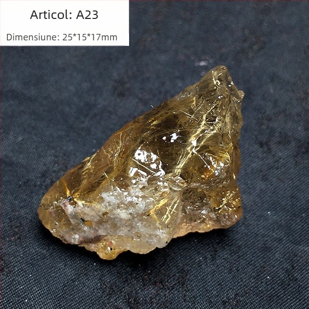 Eșantion mineral decorativ: cristal natural de titan, piatră originală, personalizare disponibilă (Brand: Altă, Material: Cristal de titan, Procesare: Da)