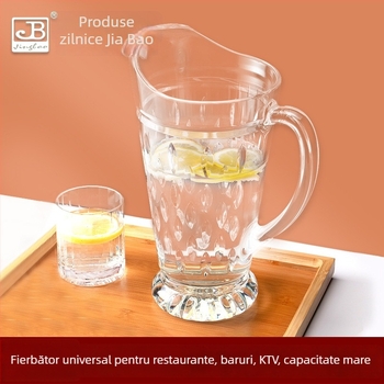 Cană pentru apă rece Garbo Daily Use cu model glaciar, plastic PC, potrivită pentru suc, lapte, băuturi și ceai parfumat