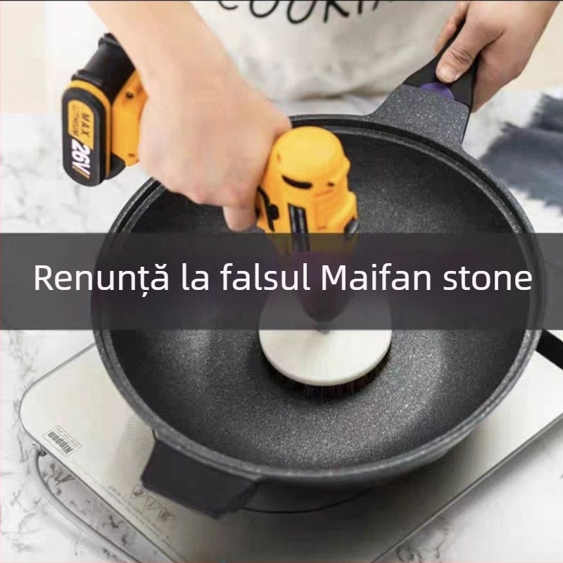 Wok din aliaj de aluminiu, bază multi-strat, capac din oțel inoxidabil cu geam, compatibil cu gaz și aragaz cu inducție, model W21, greutate 1,5 kg