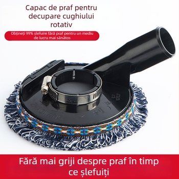 Cap de praf pentru polizor unghiular pentru șlefuire fără praf pe piatră și beton; accesorii pentru aspirator (Brand: Holy Platinum Lion; Material: Plastic/Gumă)