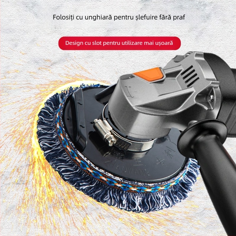 Cap de praf pentru polizor unghiular pentru șlefuire fără praf pe piatră și beton; accesorii pentru aspirator (Brand: Holy Platinum Lion; Material: Plastic/Gumă)