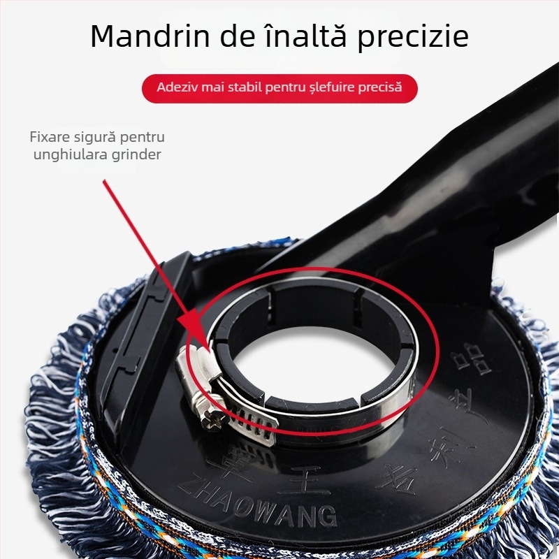 Cap de praf pentru polizor unghiular pentru șlefuire fără praf pe piatră și beton; accesorii pentru aspirator (Brand: Holy Platinum Lion; Material: Plastic/Gumă)