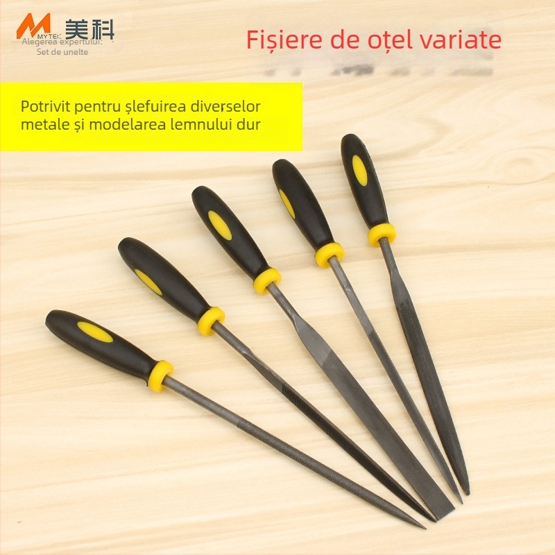 Set de fișiere asortate pentru prelucrarea metalelor - oțel rulment, MYTEC/MEC