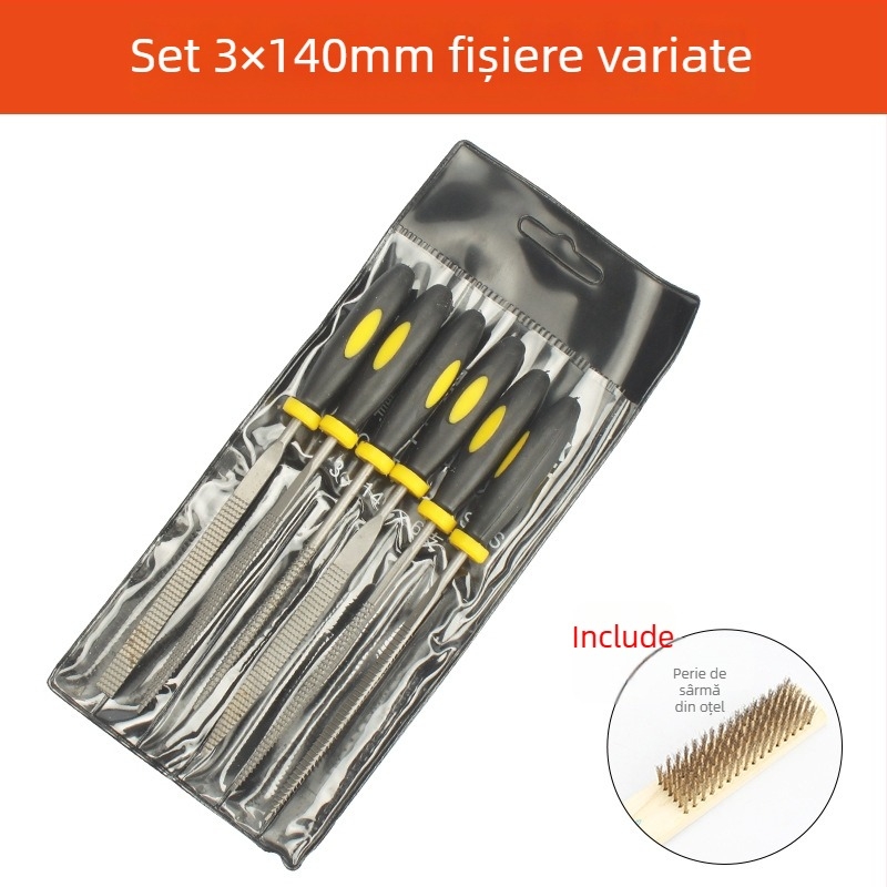 Set de fișiere asortate pentru prelucrarea metalelor - oțel rulment, MYTEC/MEC