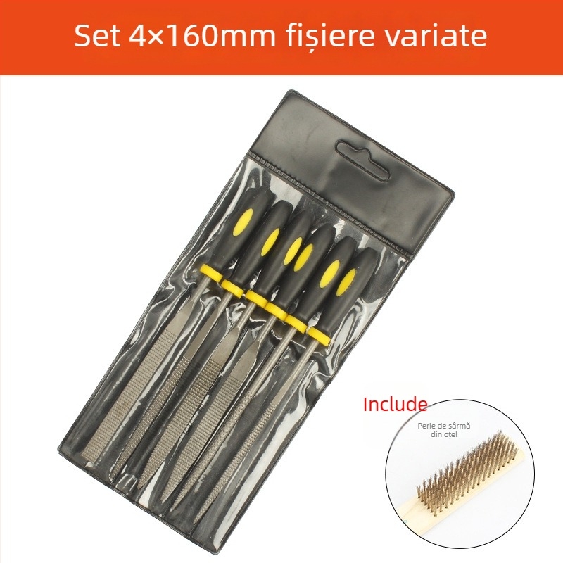 Set de fișiere asortate pentru prelucrarea metalelor - oțel rulment, MYTEC/MEC