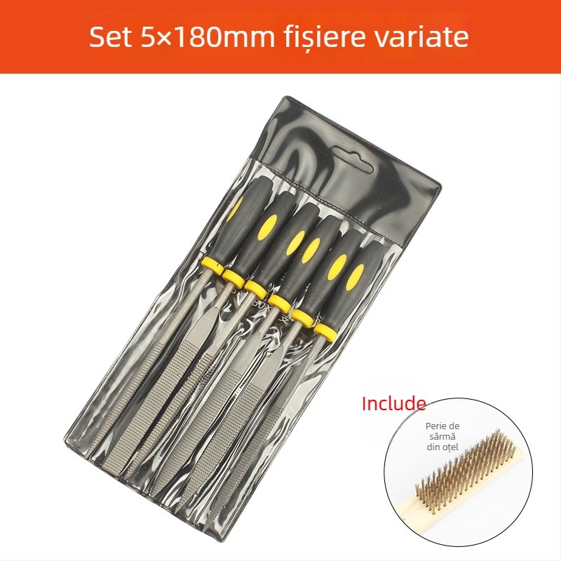 Set de fișiere asortate pentru prelucrarea metalelor - oțel rulment, MYTEC/MEC