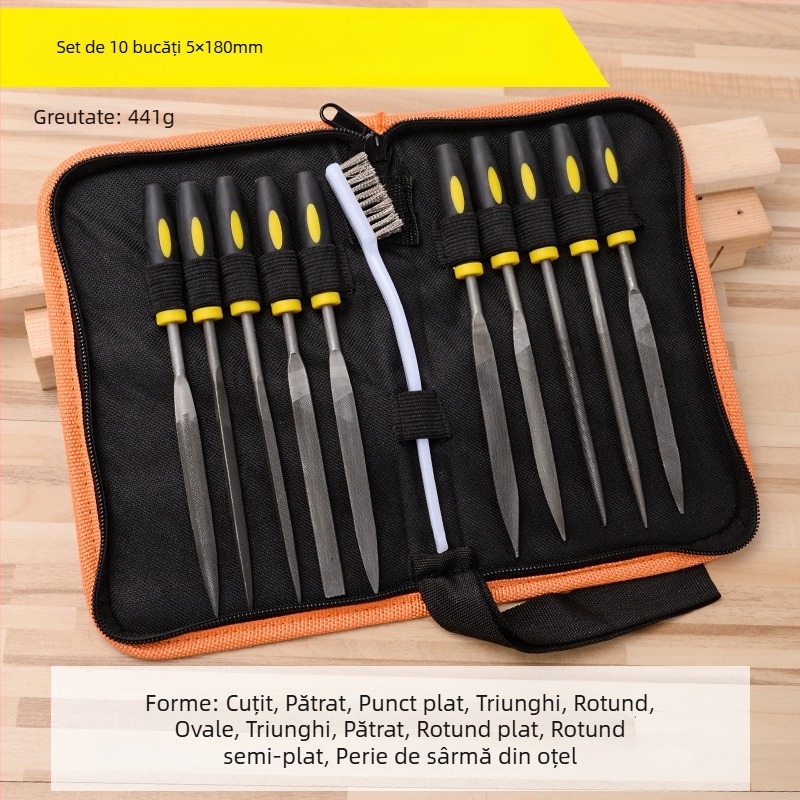 Set de fișiere asortate pentru prelucrarea metalelor - oțel rulment, MYTEC/MEC