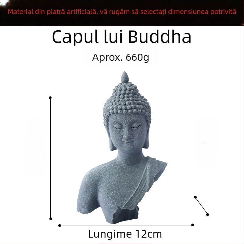 Statu Buddha pentru acvariu decor peisaj, rășină sintetică, stil Chinezesc, brand Flowers and Apparatus