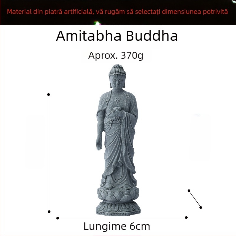 Statu Buddha pentru acvariu decor peisaj, rășină sintetică, stil Chinezesc, brand Flowers and Apparatus