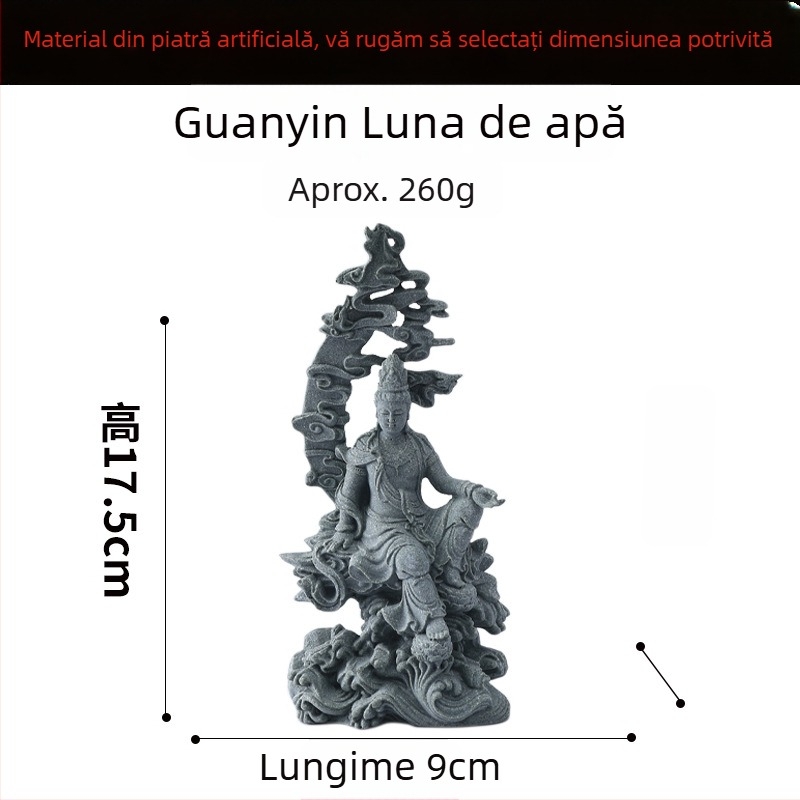 Statu Buddha pentru acvariu decor peisaj, rășină sintetică, stil Chinezesc, brand Flowers and Apparatus