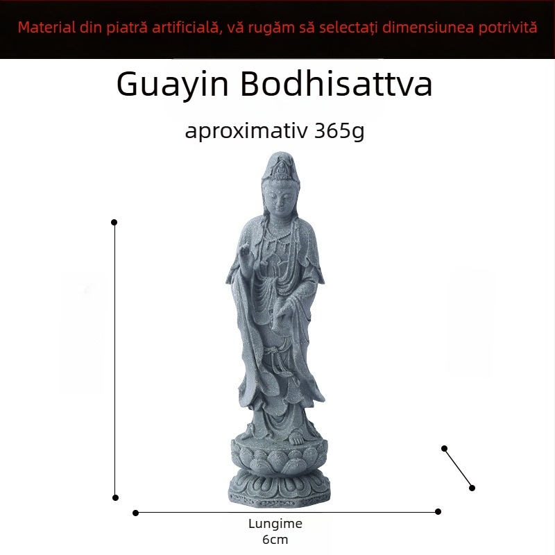 Statu Buddha pentru acvariu decor peisaj, rășină sintetică, stil Chinezesc, brand Flowers and Apparatus