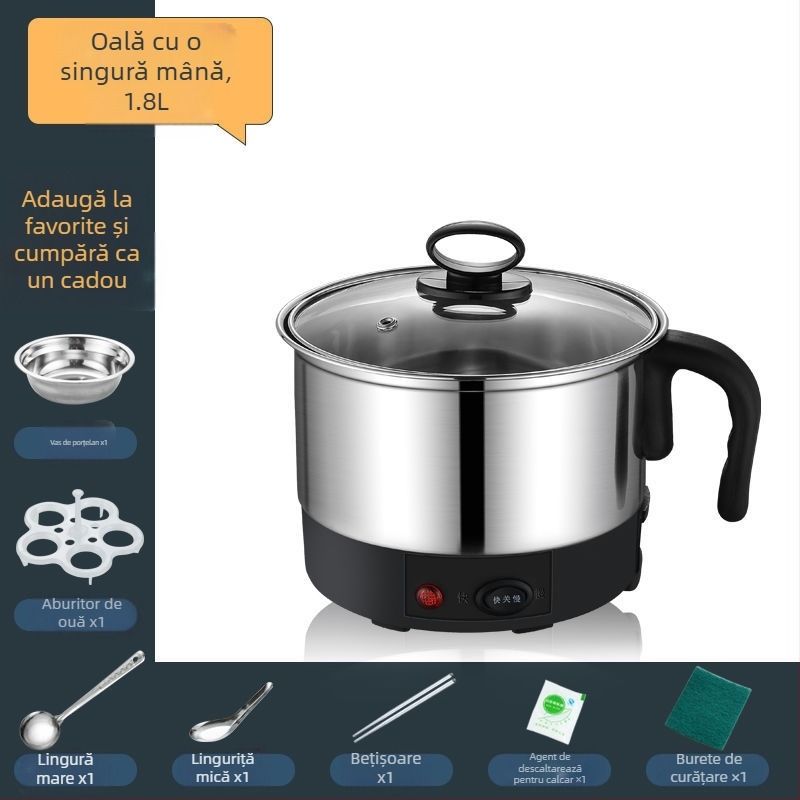 Oală electrică din oțel inoxidabil – multifuncțională, vas interior detașabil și lavabil