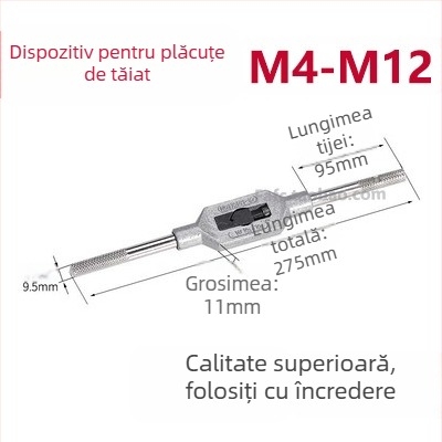 Cheie de filetare cu rezistență înaltă și matriță circulară — unealtă manuală