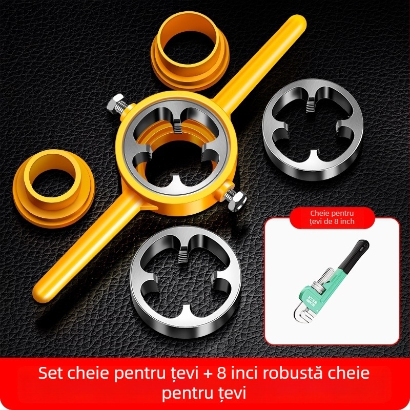 Set de 6 unelte pentru filetare a țevi PPR din plastic pentru instalații de apă