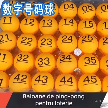 Minge de ping-pong cu numere și inscripții — material PP; Categoria: Ping pong; Scenarii aplicabile: Altele