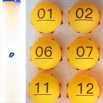 Minge de ping-pong cu numere și inscripții — material PP; Categoria: Ping pong; Scenarii aplicabile: Altele