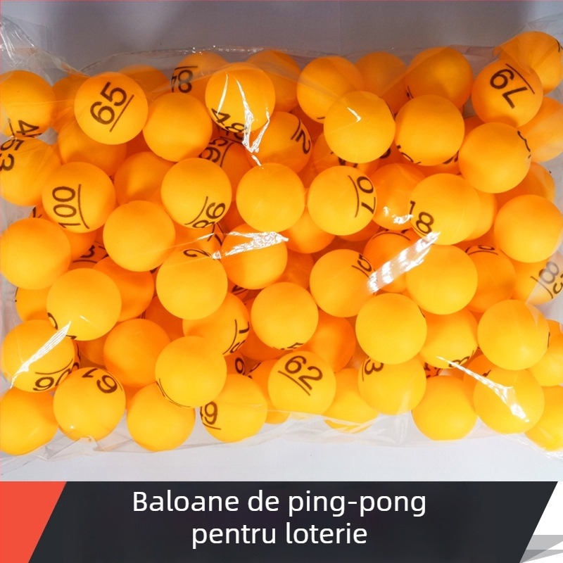 Minge de ping-pong cu numere și inscripții — material PP; Categoria: Ping pong; Scenarii aplicabile: Altele