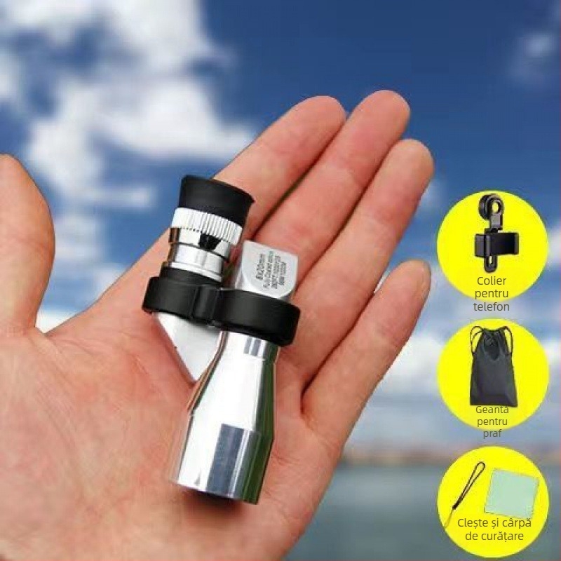 Telescop cu vedere nocturnă prin perete pentru adulți, monocular, înaltă definiție, putere mare, fotografiere cu telefonul