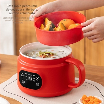 Gătitor electric mini cu design all-in-one, capacitate 2 L, încălzire cu abur, control prin microcomputer și temporizator inteligent, pentru 2–3 persoane