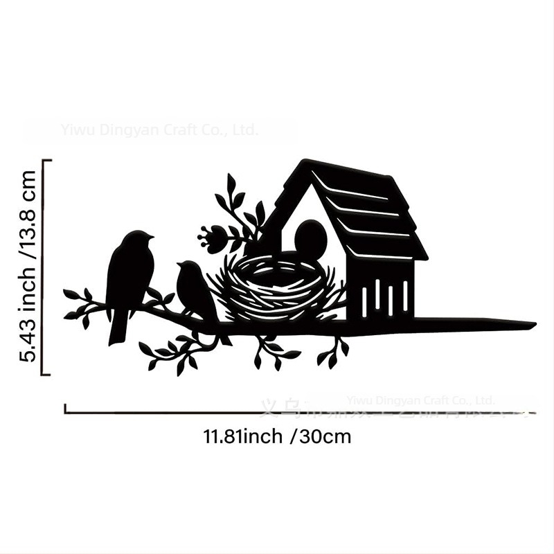 Silhouette metal animal decor exterior grădină – montaj, stil pastoral, potrivit pentru grădină, piață și temple