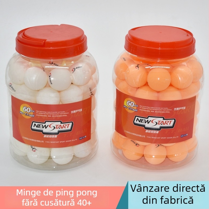 Mingile de tenis de masă New Starting Point, 60 bucăți în borcan standard, Fără siglă