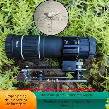 Telescop monocular 8x, autofocal, reglaj sus/jos și stânga/dreapta pentru observarea păsărilor