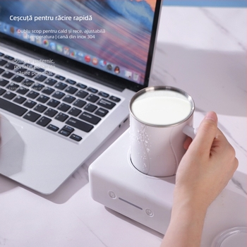 Pahar de răcire rapidă pentru băuturi: dispozitiv portabil de răcire pentru birou și cămin