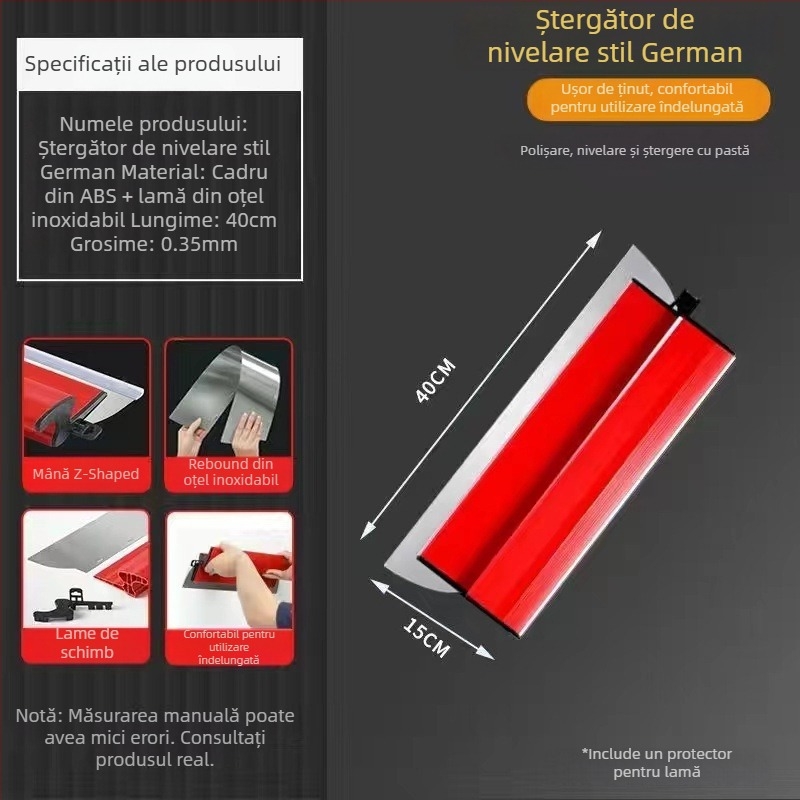 Spatulă pentru chit din oțel inoxidabil, serie Stainless steel putty internet celebrity scraper, model Stainless steel putty internet celebrity scraper, material: oțel inoxidabil