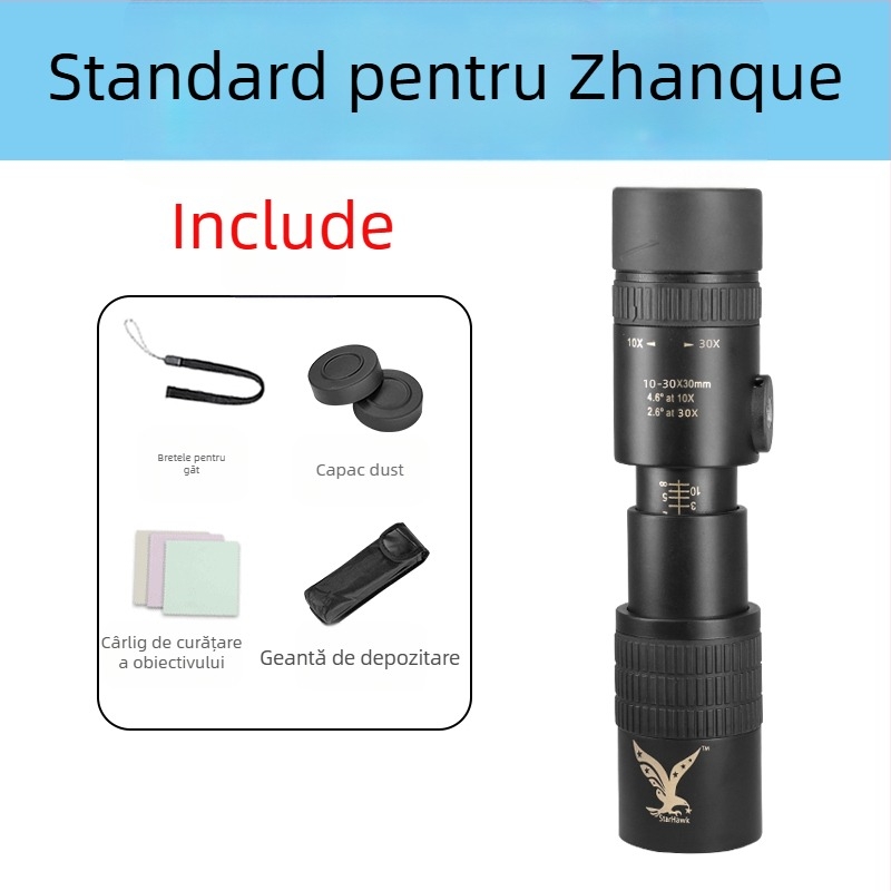 Telescop monocular cu putere mare, imagine HD, vizualizare nocturnă, protecție din cauciuc antișoc, model 985