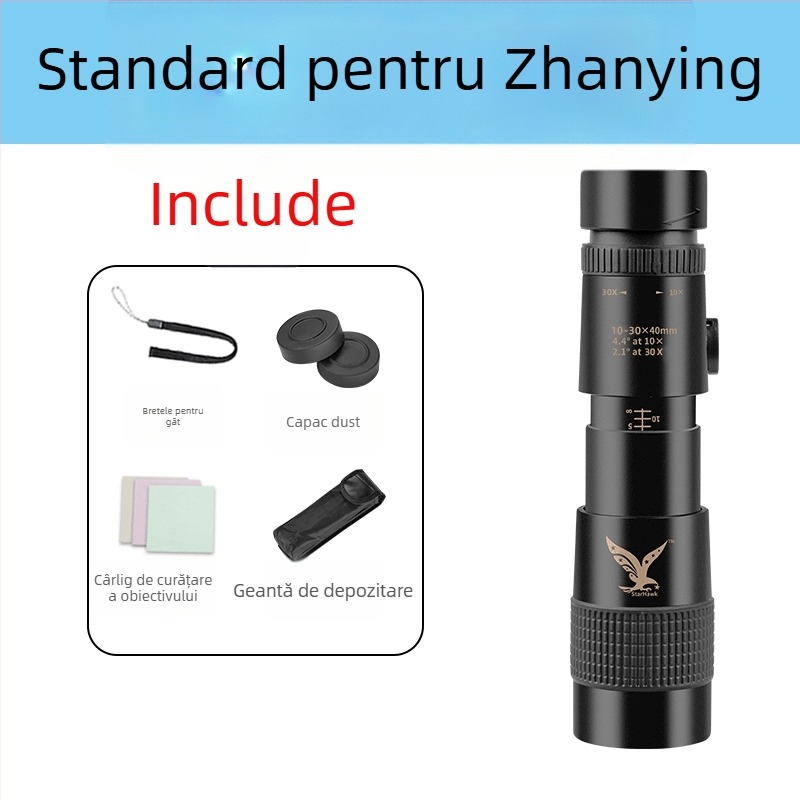 Telescop monocular cu putere mare, imagine HD, vizualizare nocturnă, protecție din cauciuc antișoc, model 985