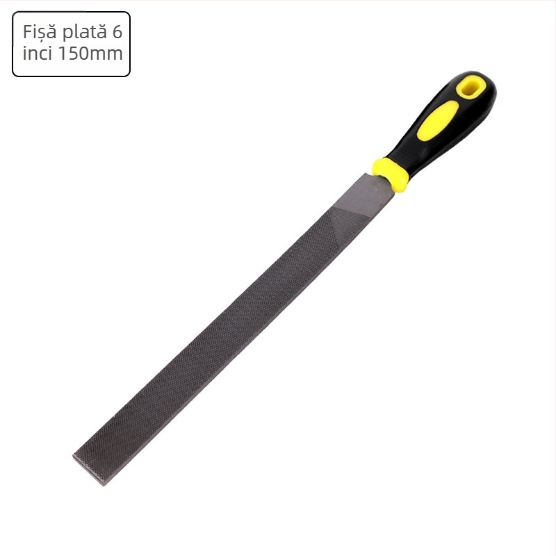 Fișier diamantat, dublu tăiat, secțiune semicirculară, fișier din oțel pentru prelucrarea metalelor (metale neferoase)