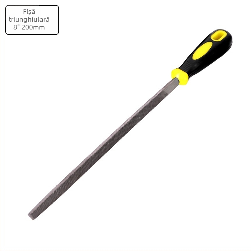 Fișier diamantat, dublu tăiat, secțiune semicirculară, fișier din oțel pentru prelucrarea metalelor (metale neferoase)