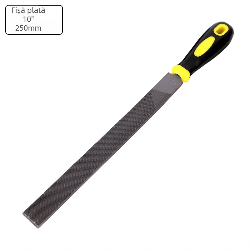 Fișier diamantat, dublu tăiat, secțiune semicirculară, fișier din oțel pentru prelucrarea metalelor (metale neferoase)