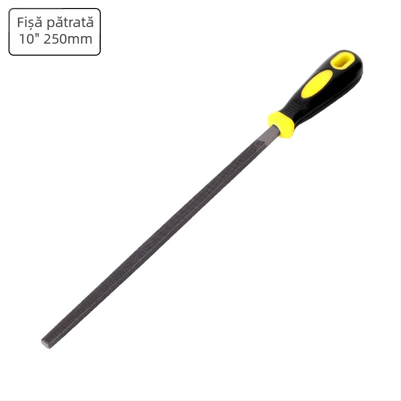 Fișier diamantat, dublu tăiat, secțiune semicirculară, fișier din oțel pentru prelucrarea metalelor (metale neferoase)