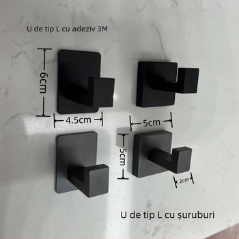 Cuier de perete din oțel inoxidabil, cârlig unic, pentru baie și hol, stil Light Luxury, greutate 0.1 kg, finisaj: șlefuire și lacuire