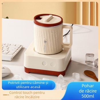 O'Mann MKE-201 500 ml pahar izolat cu încălzire și răcire, corp din plastic, alimentare AC