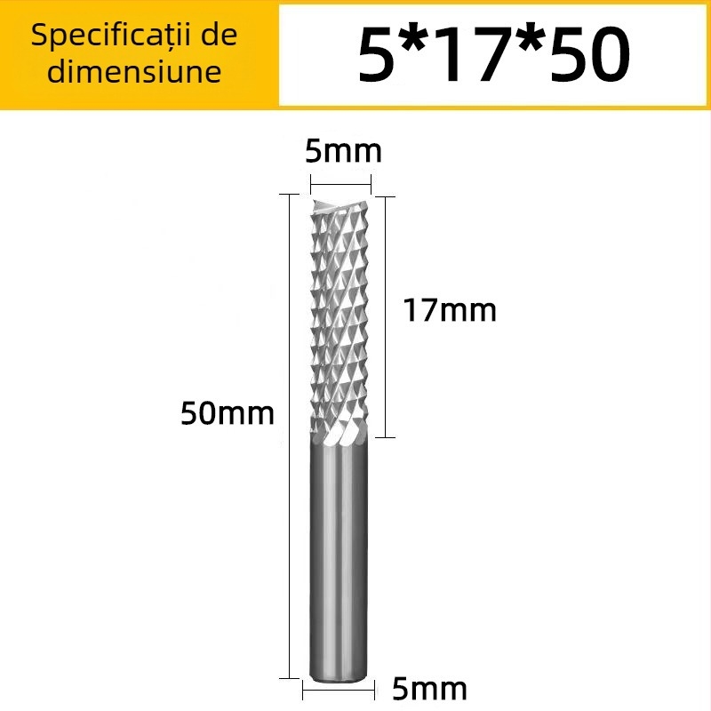 Freză verticală pentru PCB, freză spirală din oțel de wolfram pentru gravură, potrivită pentru bakelit, lemn, PCB, plastic și fibre de carbon