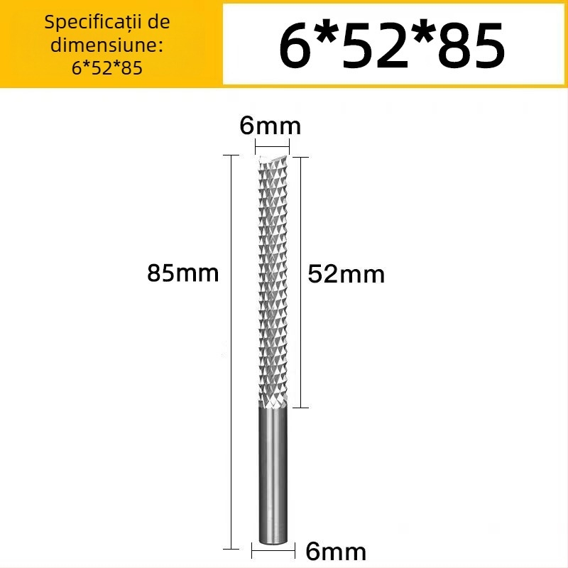 Freză verticală pentru PCB, freză spirală din oțel de wolfram pentru gravură, potrivită pentru bakelit, lemn, PCB, plastic și fibre de carbon