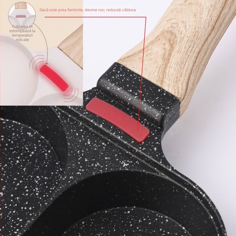 Maifan piatră tigăi ou burger, patru găuri, antiaderent, model 1123, 1,5 kg