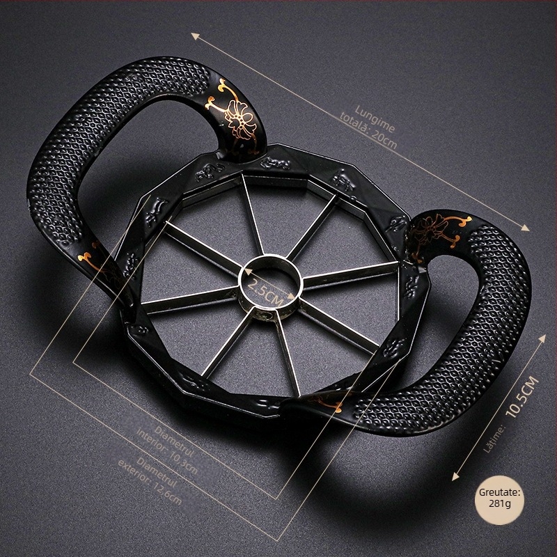 Instrument de tăiere mere și fructe din oțel inoxidabil 304, cu eliminator de miez, divizor de fructe, imprimare logo disponibil