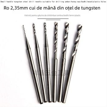 Burghiu spiral din oțel wolfram pentru lemn și sculptură