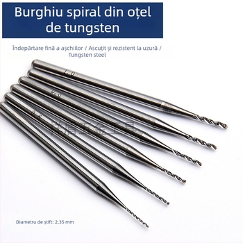 Burghiu spiral din oțel wolfram pentru lemn și sculptură