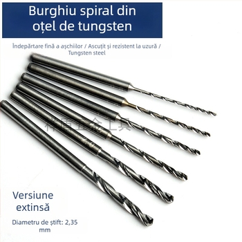 Burghiu spiral din oțel wolfram pentru lemn și sculptură
