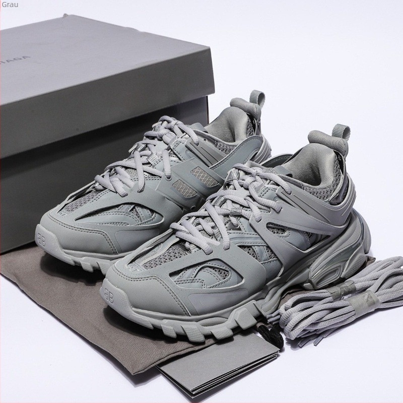 Pantofi sport unisex în stil Dad Shoes, talpă groasă, partea superioară din piele de vițel și țesătură, închidere cu șireturi în față, talpă din cauciuc, branț textil respirabil