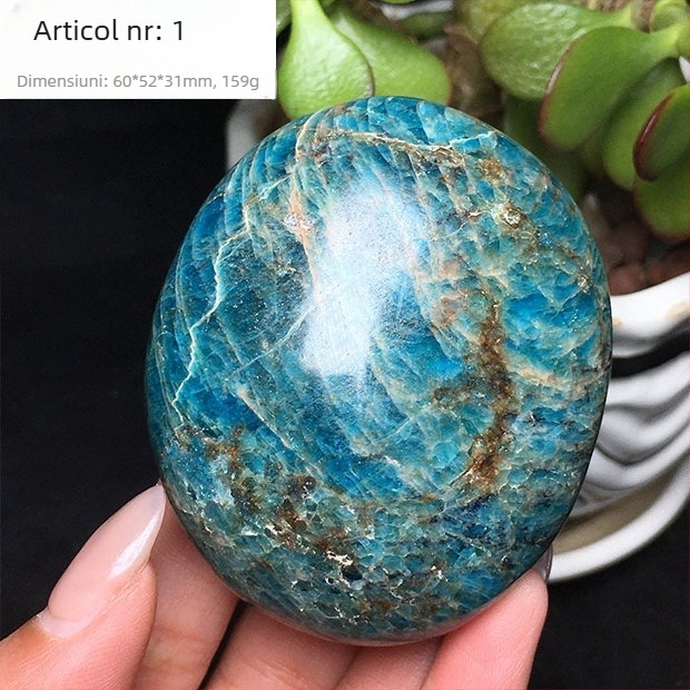 Specimen mineral de mână, oval lustruit, marcă Other; material: mineral de fosfor; personalizare: Nu; cadou: Nu