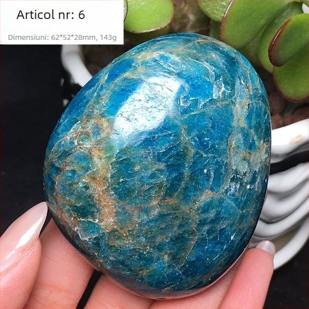 Specimen mineral de mână, oval lustruit, marcă Other; material: mineral de fosfor; personalizare: Nu; cadou: Nu