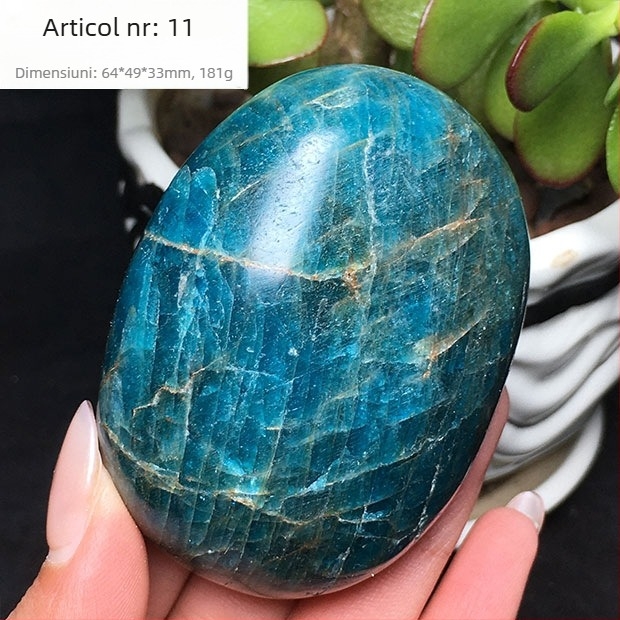 Specimen mineral de mână, oval lustruit, marcă Other; material: mineral de fosfor; personalizare: Nu; cadou: Nu